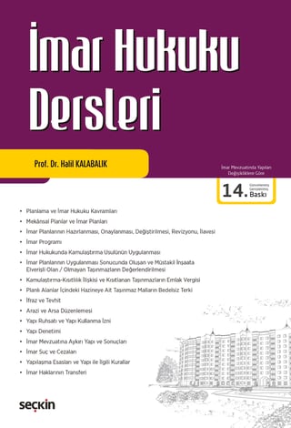 İmar Hukuku Dersleri
