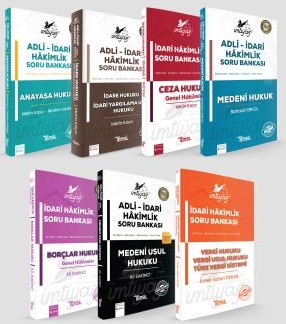 İmtiyaz İdari Hâkimlik Soru Bankası Seti (7 Kitap) Metin Kaya, Ali Sakinci, Erhan Güneş, Bahadır Erkol, İbrahim Akdoğan  - Kitap
