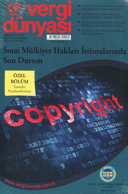 Vergi Dünyası Dergisi Şubat 2017 Münever Yeğin 