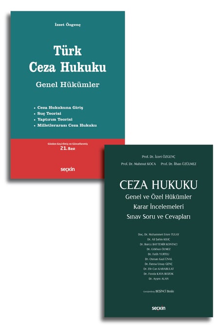 Türk Ceza Hukuku Çalışma Seti  (Ekim 2025) Prof. Dr. İzzet Özgenç, Prof. Dr. Mahmut Koca 