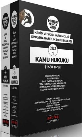 Mihenk Nokta Atışı Hakim ve Savcı Yardımcılığı Sınavına Hazırlık  Kamu Hukuku ve Özel Hukuk Soru Bankası (2 Cilt – Takım) Sinan Sakin  - Kitap