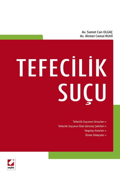 Tefecilik Suçu Samet Can Olgaç, Ahmet Cemal Ruhi  - Kitap