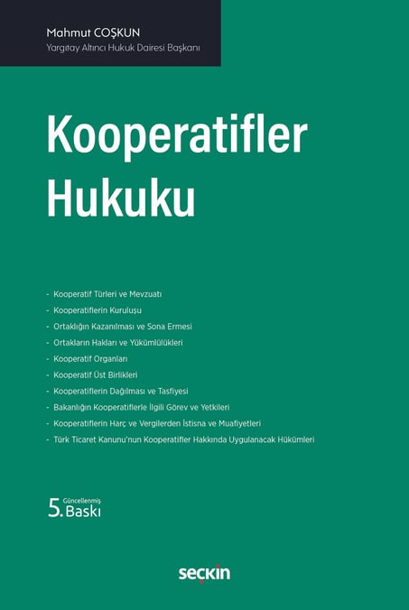 Kooperatifler Hukuku Mahmut Coşkun  - Kitap