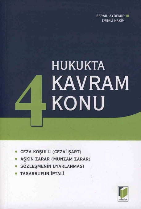Hukukta 4 Kavram 4 Konu Efrail Aydemir  - Kitap