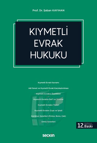 Kıymetli Evrak Hukuku