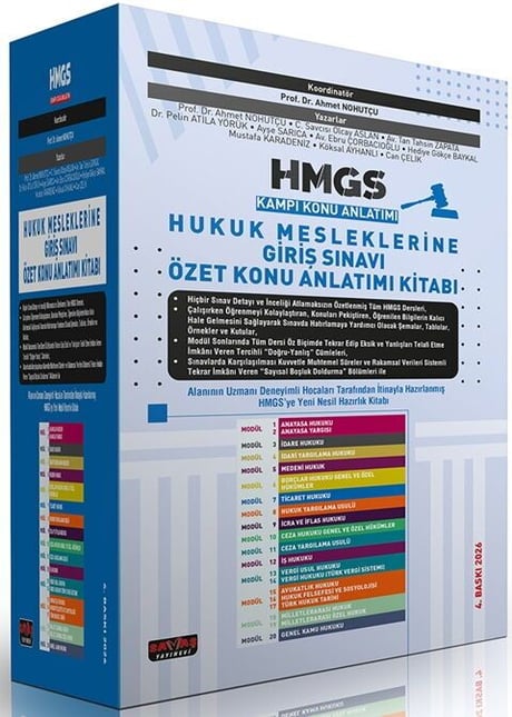 HMGS Kampı Özet Konu Anlatım Kitabı (Modüler Set) Prof. Dr. Ahmet Nohutçu  - Kitap