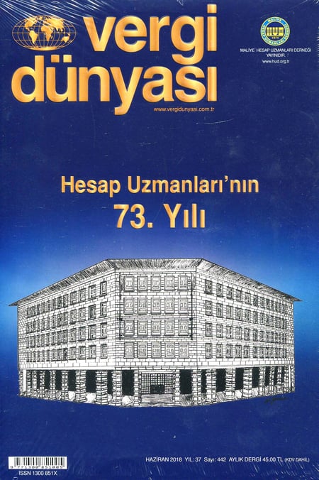 Vergi Dünyası Dergisi Haziran 2018 Münever Yeğin 