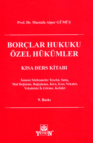 Borçlar Hukuku Özel Hükümler Kısa Ders Kitabı