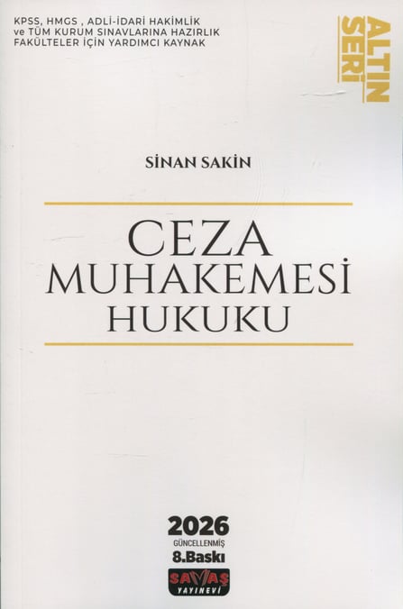 Ceza Muhakemesi Hukuku Konu Anlatımı Sinan Sakin  - Kitap