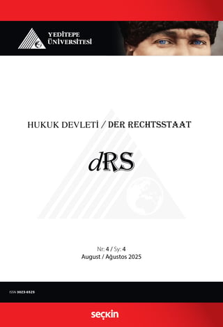 Yeditepe Üniversitesi Hukuk Devleti Dergisi Y:2 S:4 Ağustos 2025