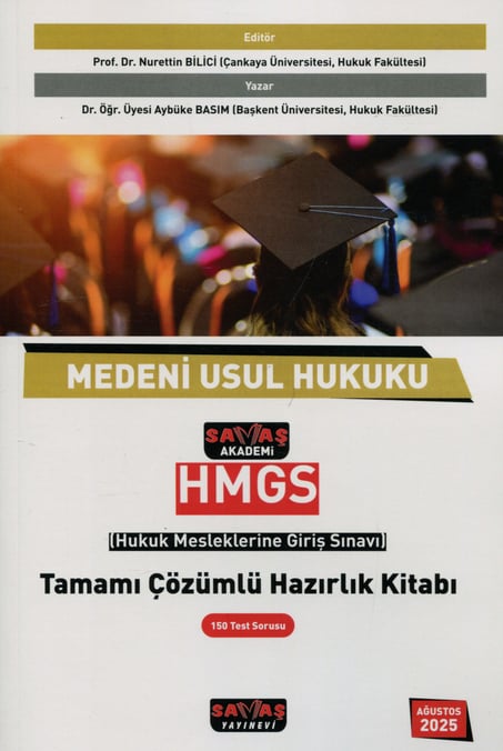 HMGS Medeni Usul Hukuku Tamamı Çözümlü Hazırlık Kitabı Prof. Dr. Nurettin Bilici  - Kitap