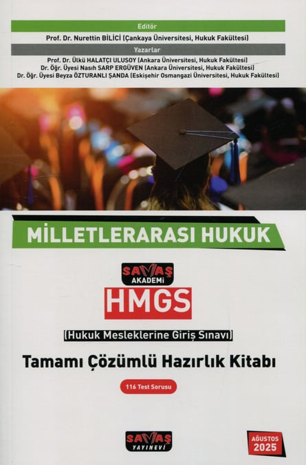 HMGS Milletlerarası Hukuk Tamamı Çözümlü Hazırlık Kitabı Prof. Dr. Nurettin Bilici  - Kitap