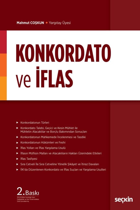 Konkordato ve İflas Mahmut Coşkun  - Kitap