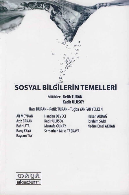 Sosyal Bilgilerin Temelleri Kadir Ulusoy, Refik Turan  - Kitap