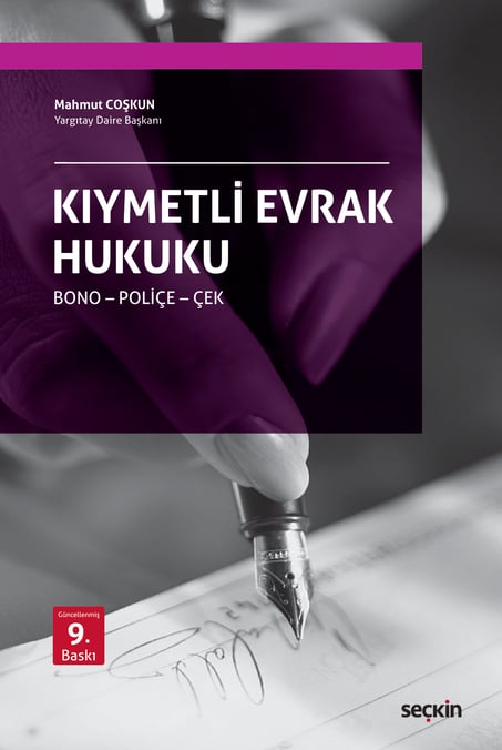 Kıymetli Evrak Hukuku Mahmut Coşkun  - Kitap