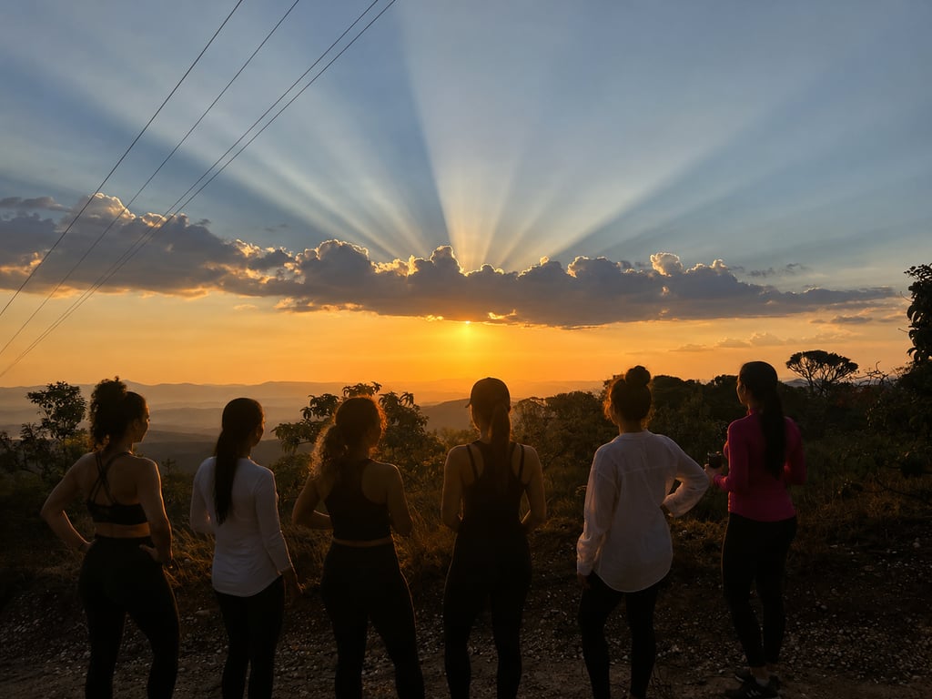 Pôr do sol em mirante