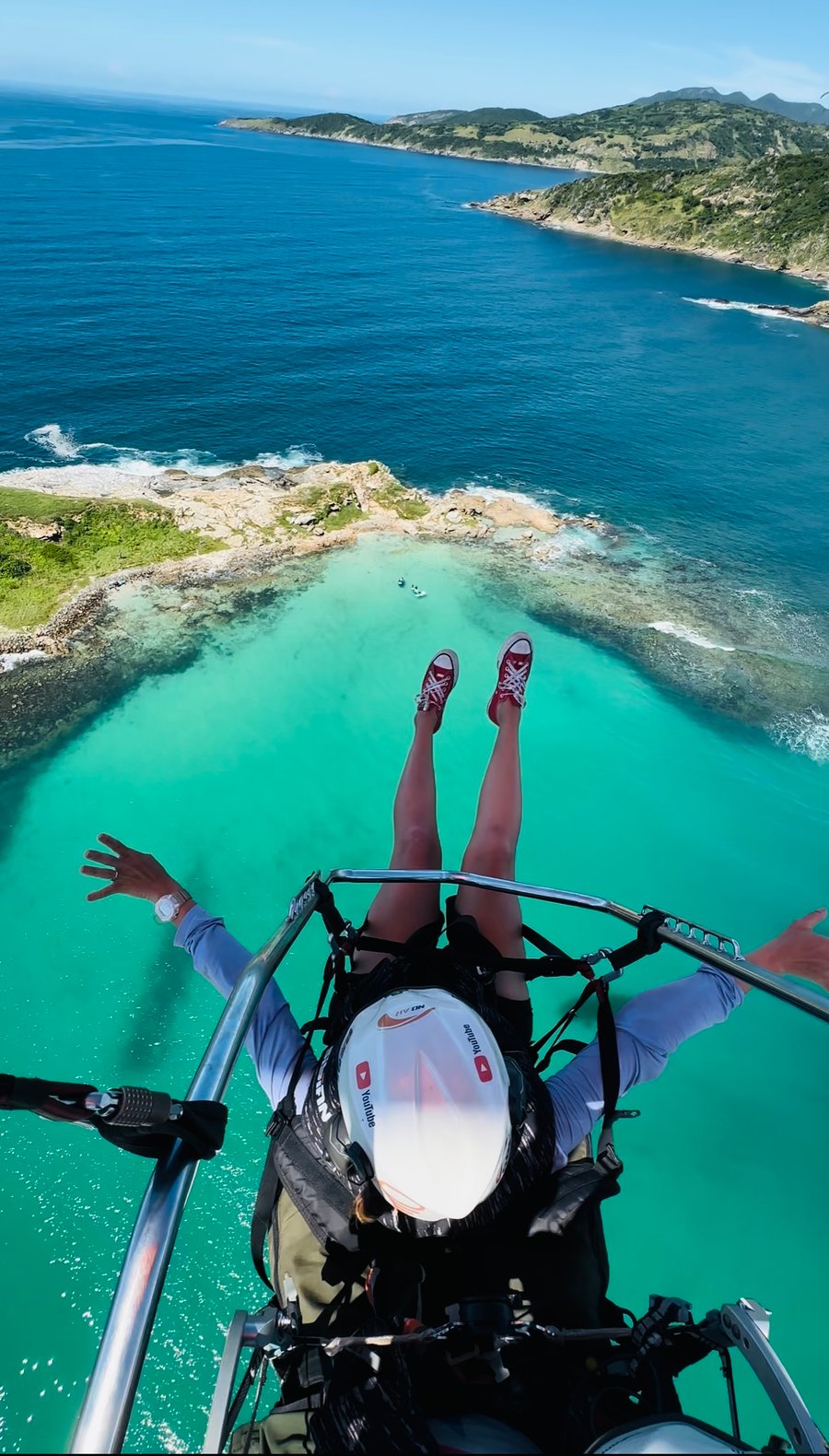 Voo Duplo de Paramotor em Arraial do Cabo