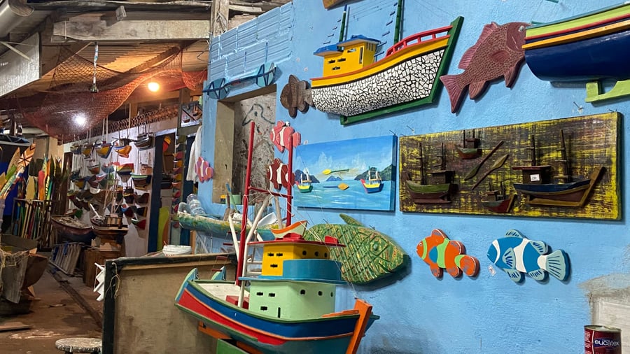 Loja de Artesanato Tradicional Caiçara no Centro Historico de Paraty