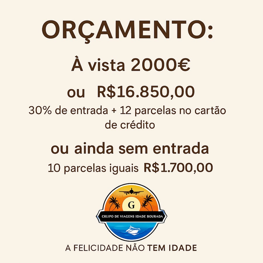 Grupo de viajantes brasileiros sênior 