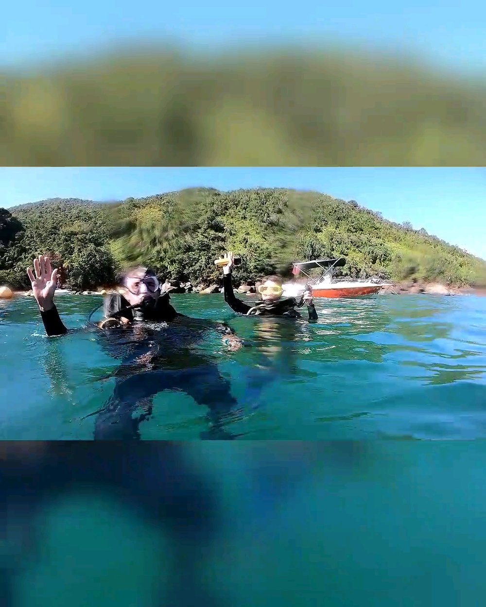Batismo de mergulho - Ilha Anchieta
