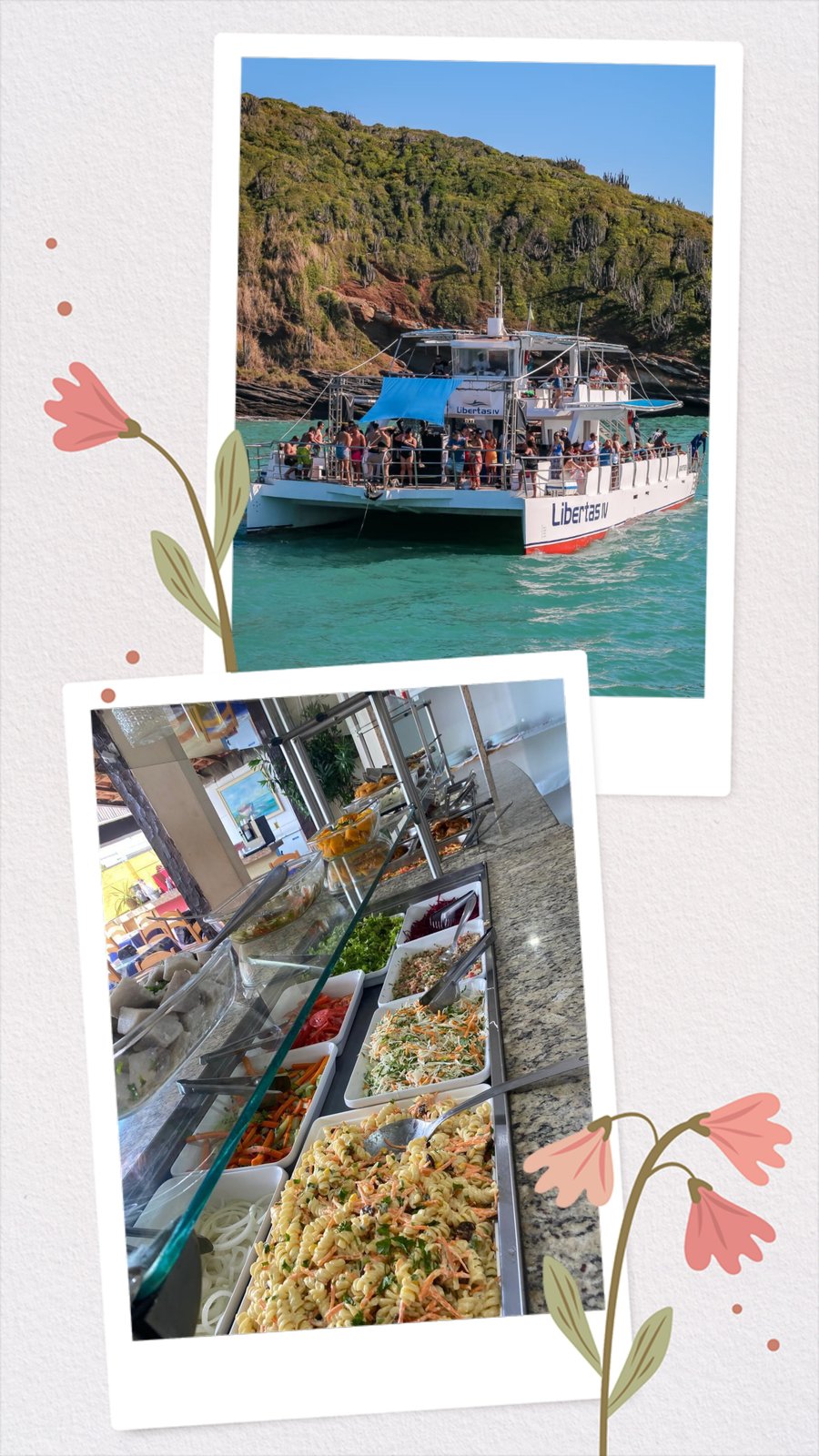 Catamarã e Almoço, combinação perfeita 