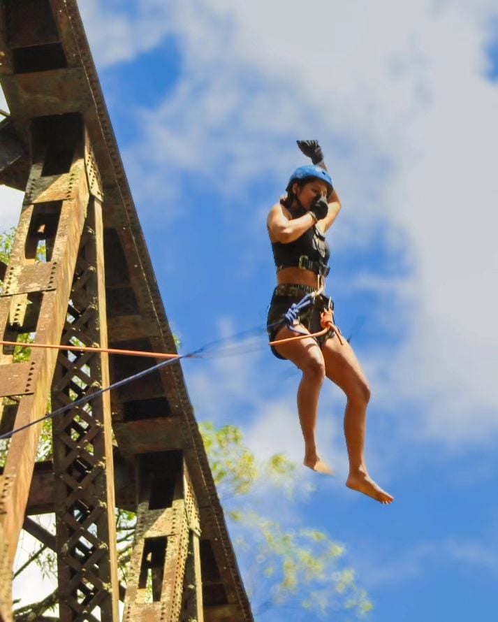 Pêndulo no Pontilhão de Viana