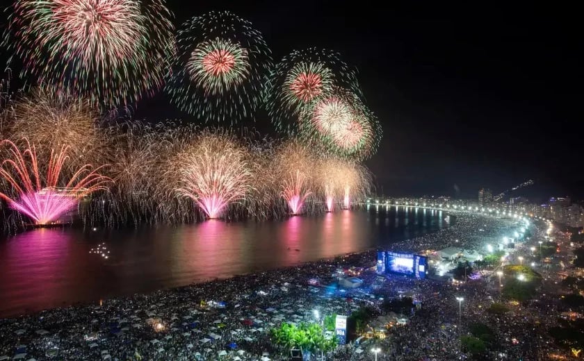 Fogos de Copacabana Visto do Mar, fuja da confusão da praia lotada e venha aproveitar no mar do Rio esse espetáculo da virade de ano.