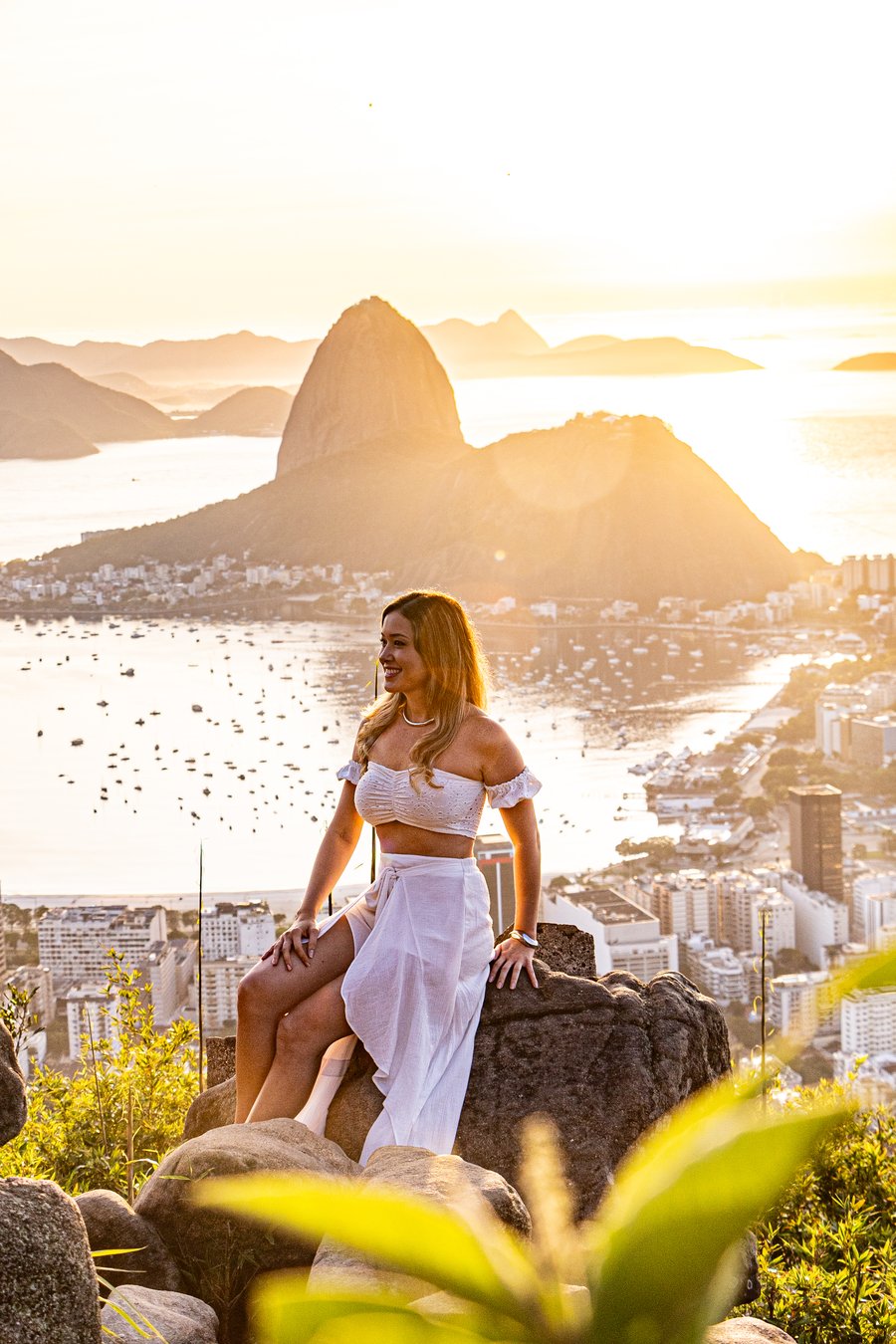 nascer do sol no Mirante Dona Marta