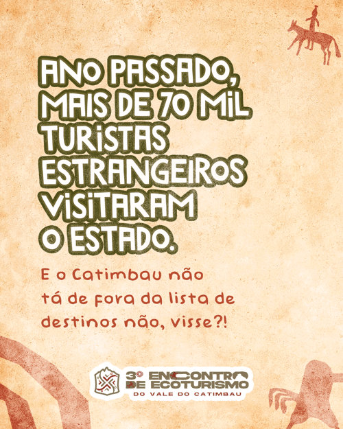 E o Catimbau não tá de fora da lista de destinos não, visse?!