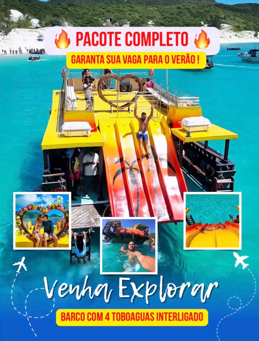 Barco com 4 Toboaguas 