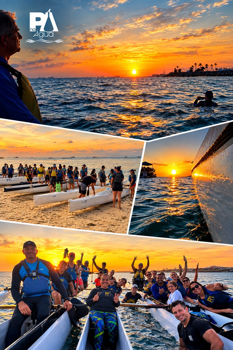 Remada Dourada ao Pôr do Sol em Maceió