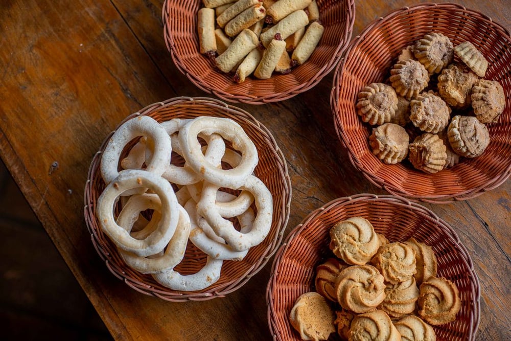 biscoitos caseiros de São Tiago, Minas Gerais.