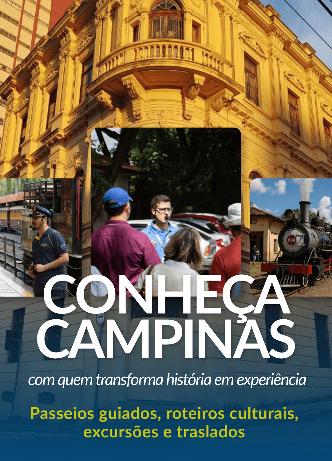 Conheça Campinas com quem transforma história em experiência. 