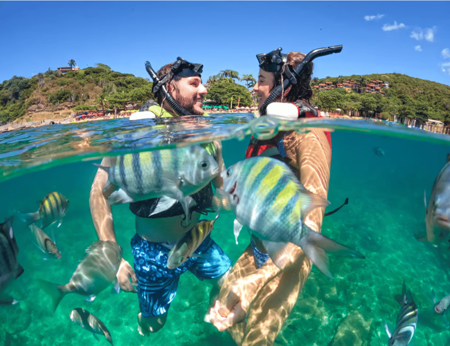 Mergulho de snorkel (opcional).