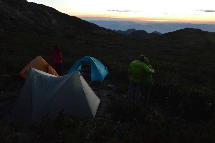 Entardecer na Pedra da Mina