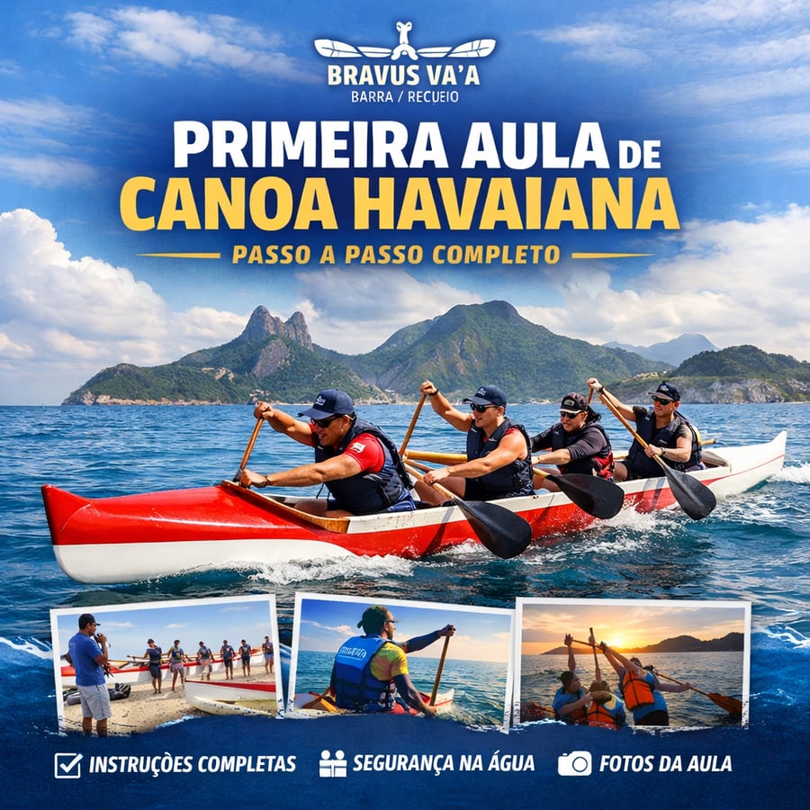 Como Funciona a Primeira Aula de Canoa Havaiana