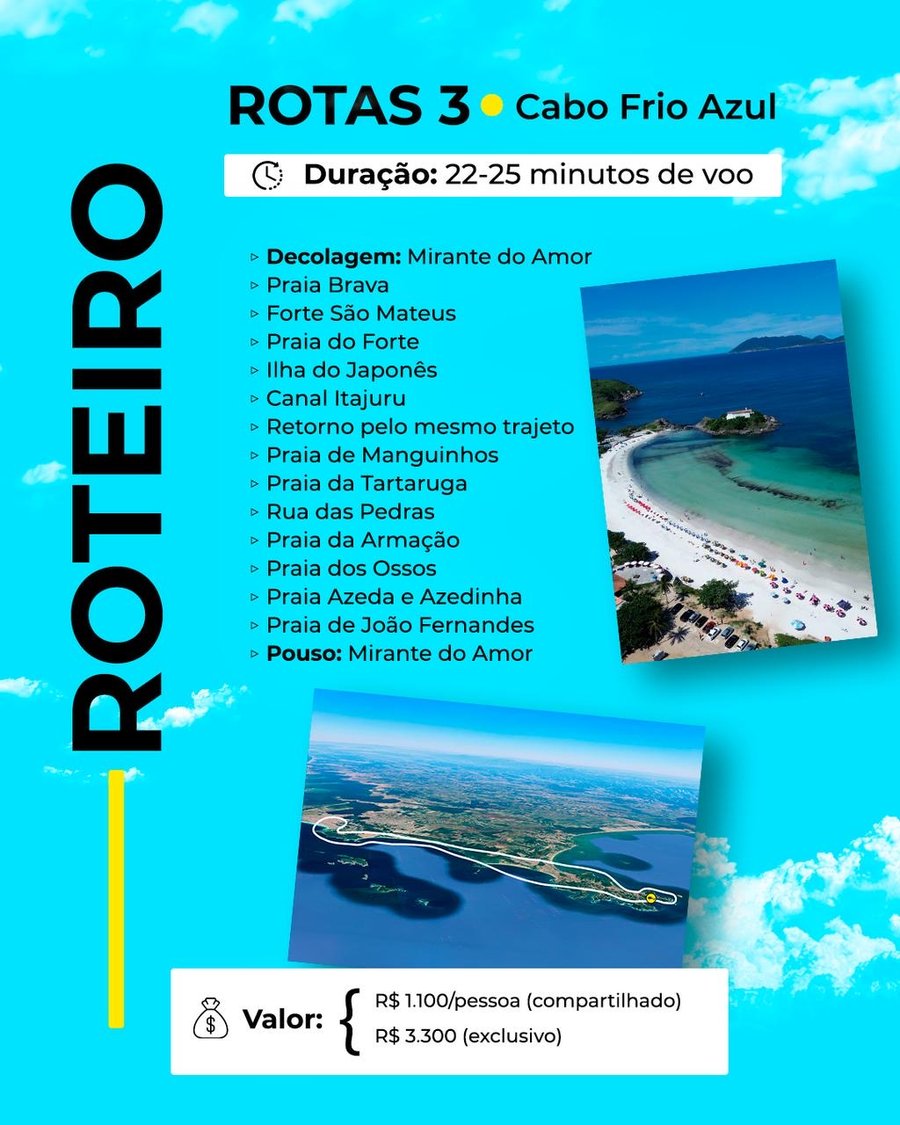 Voo de Helicóptero em Búzios RJ