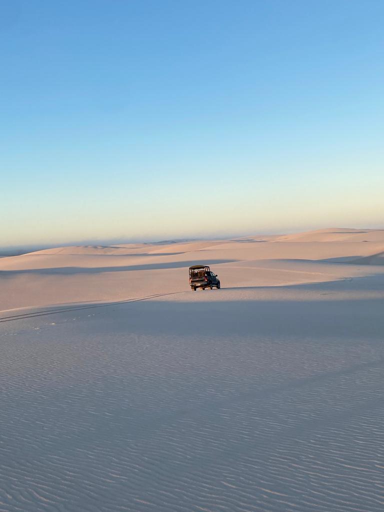 Café da manhã nos Lençóis Maranhenses