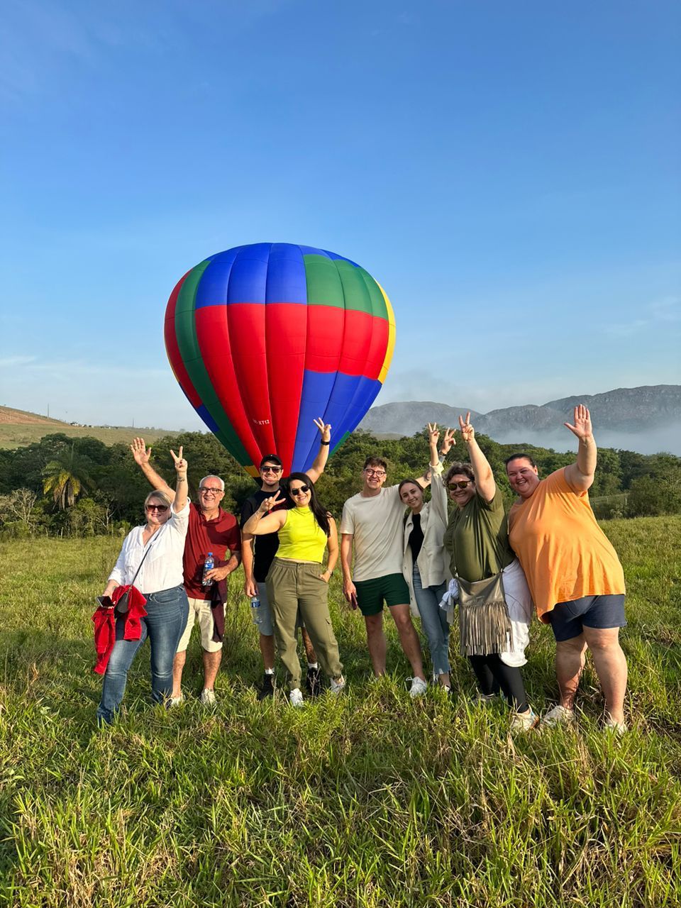 Passeio de balão em Tiradentes - destaque a Serra de São José