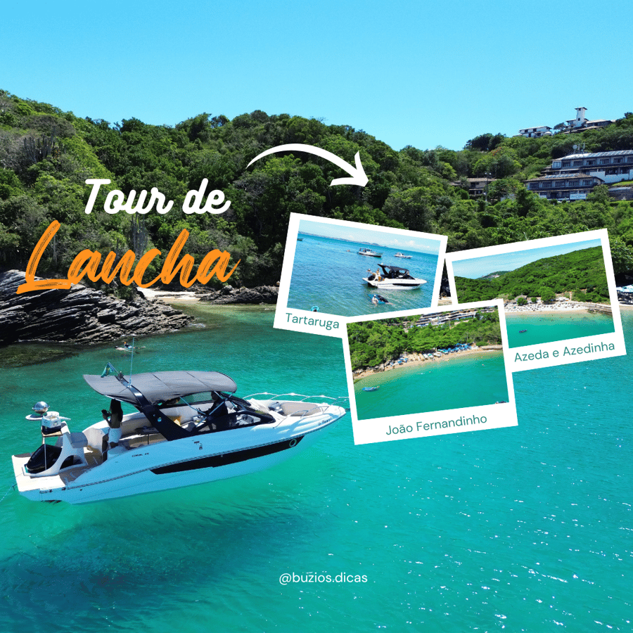 Passeio de lancha em Buzios