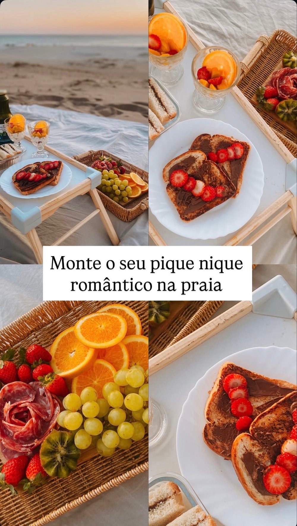 Pique Nique Romântico na Praia