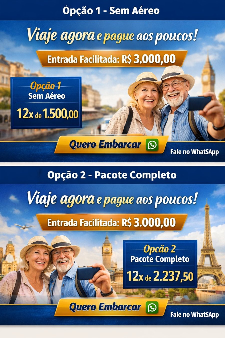 Benefícios do Combo  Seguro viagem incluso.  Guias especializados em português.  Flexibilidade de roteiro (opções extras de passeios).  Atendimento 24h durante a viagem.  Vantagens para seniores (menos caminhada, acessibilidade, jantares com música, horários confortáveis)
