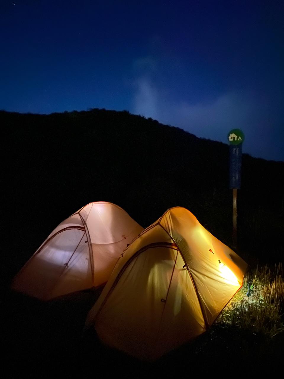 Nossas barracas no Camping do Açu