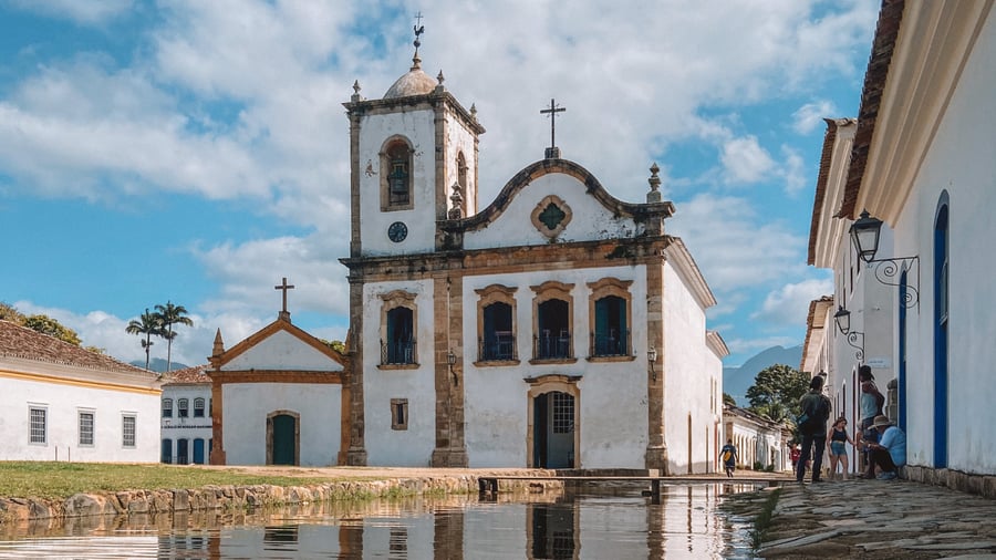 Igreja de Santa Rita - cartao postal da cidade de Paraty