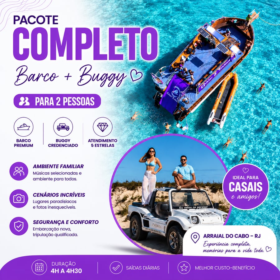 Pacote Barco mais Buggy 