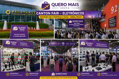 Canton Fair – Roteiro de Compras de Eletrônicos (5 dias) | Guangzhou – China