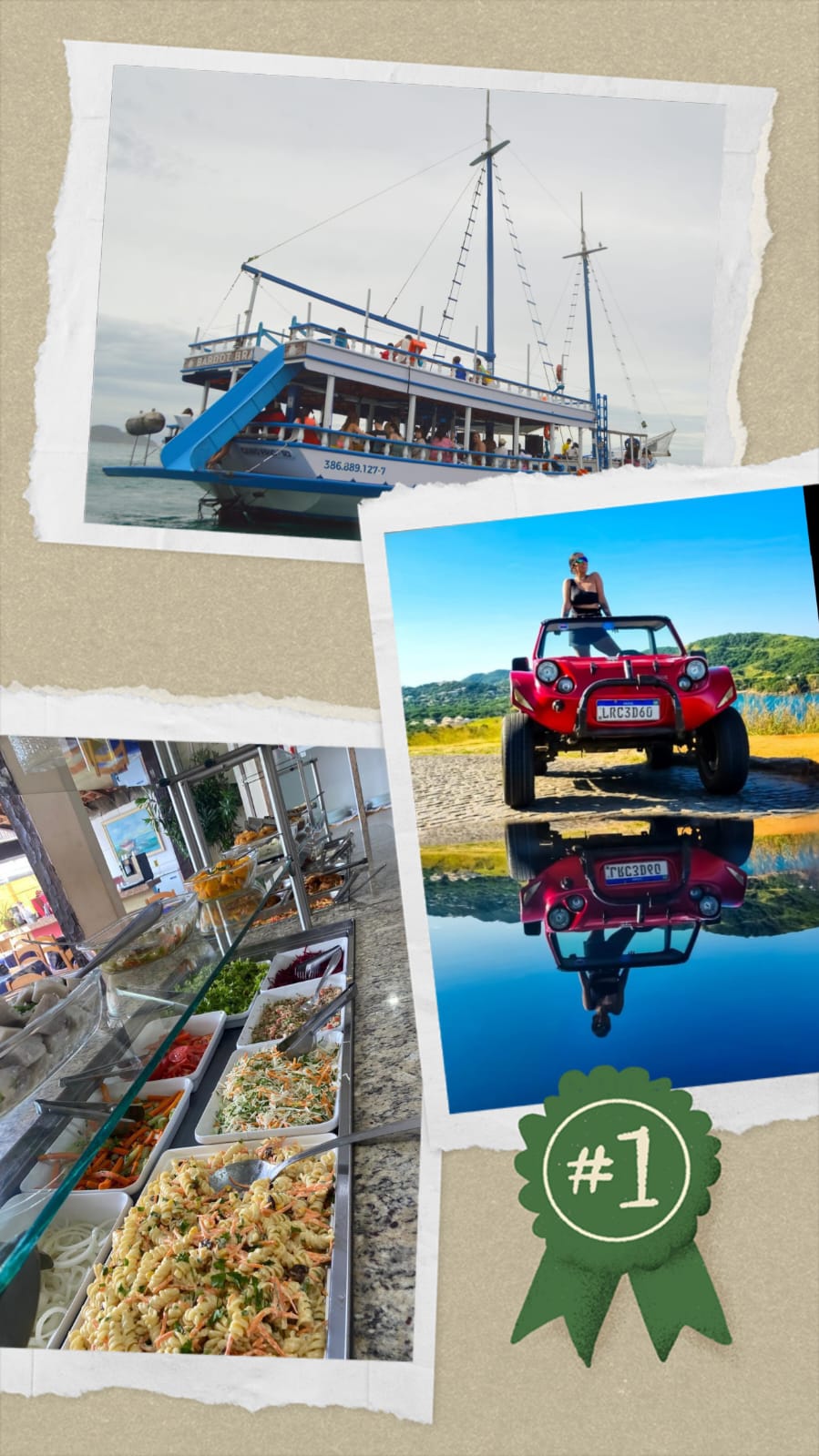 escuna, almoço e buggy, dia mais que perfeito