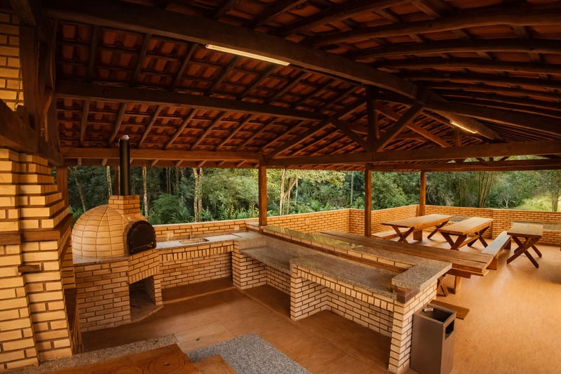 Quiosque de apoio para grupos