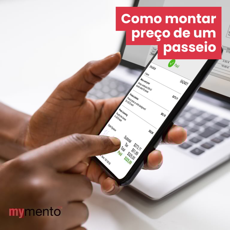 Ilustração representando a precificação de passeios turísticos.