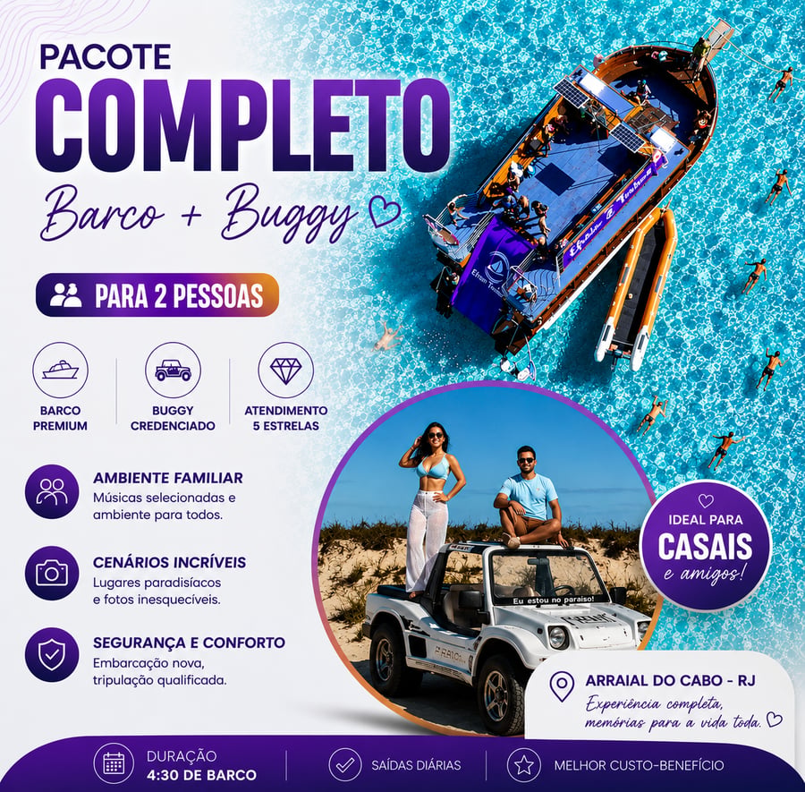 Pacote Barco mais Buggy 